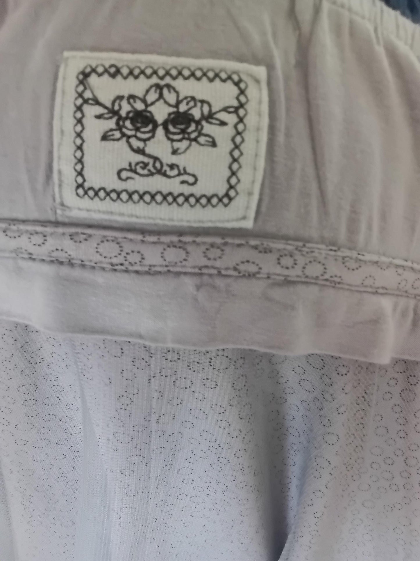 Robe Vintage Années 2000 Rayonne & Tulle Gris — Style Soirée — Taille M