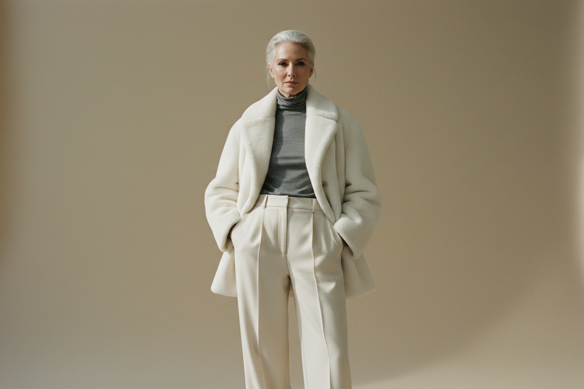 Silhouette Minimalisme 90s — femme mature