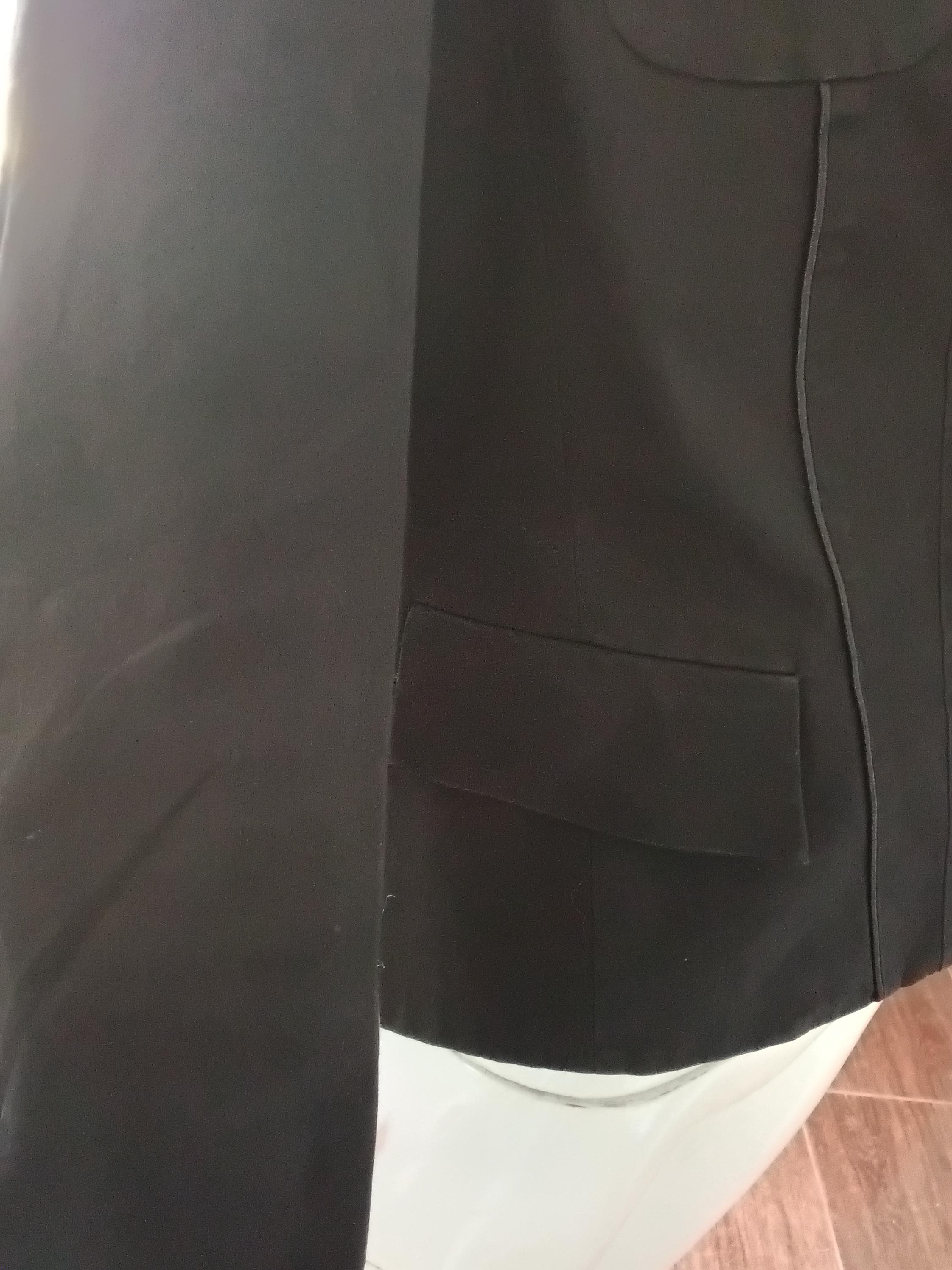 Vintage Blazer élégant brodé noir