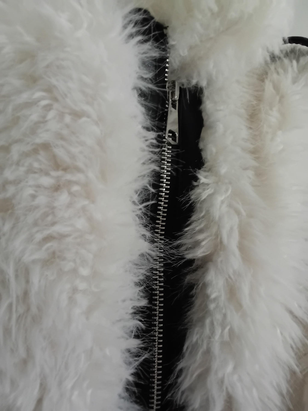Vintage Manteau fausse fourrure Blanc