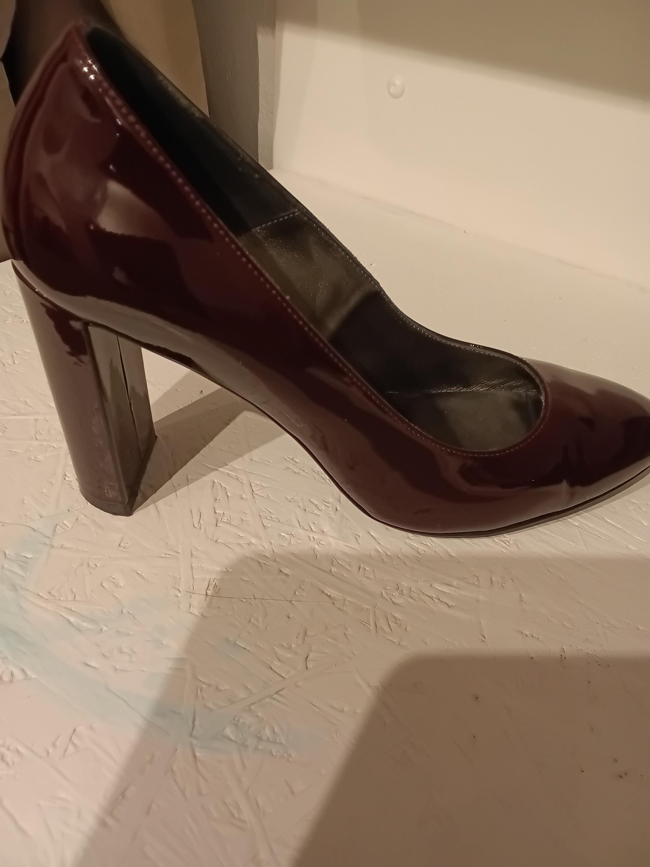 Vintage Escarpins vernis en cuir