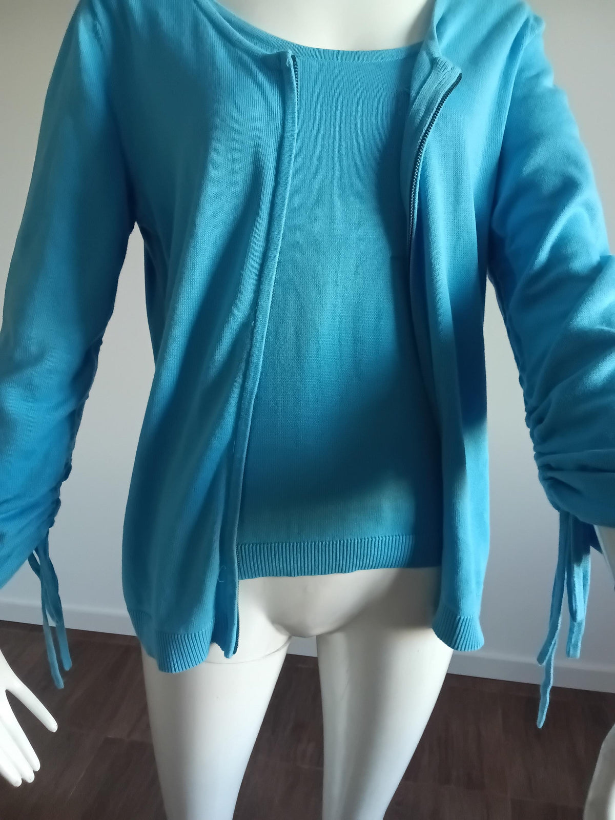 Vintage 2000s Blue Sweater and Vest Set