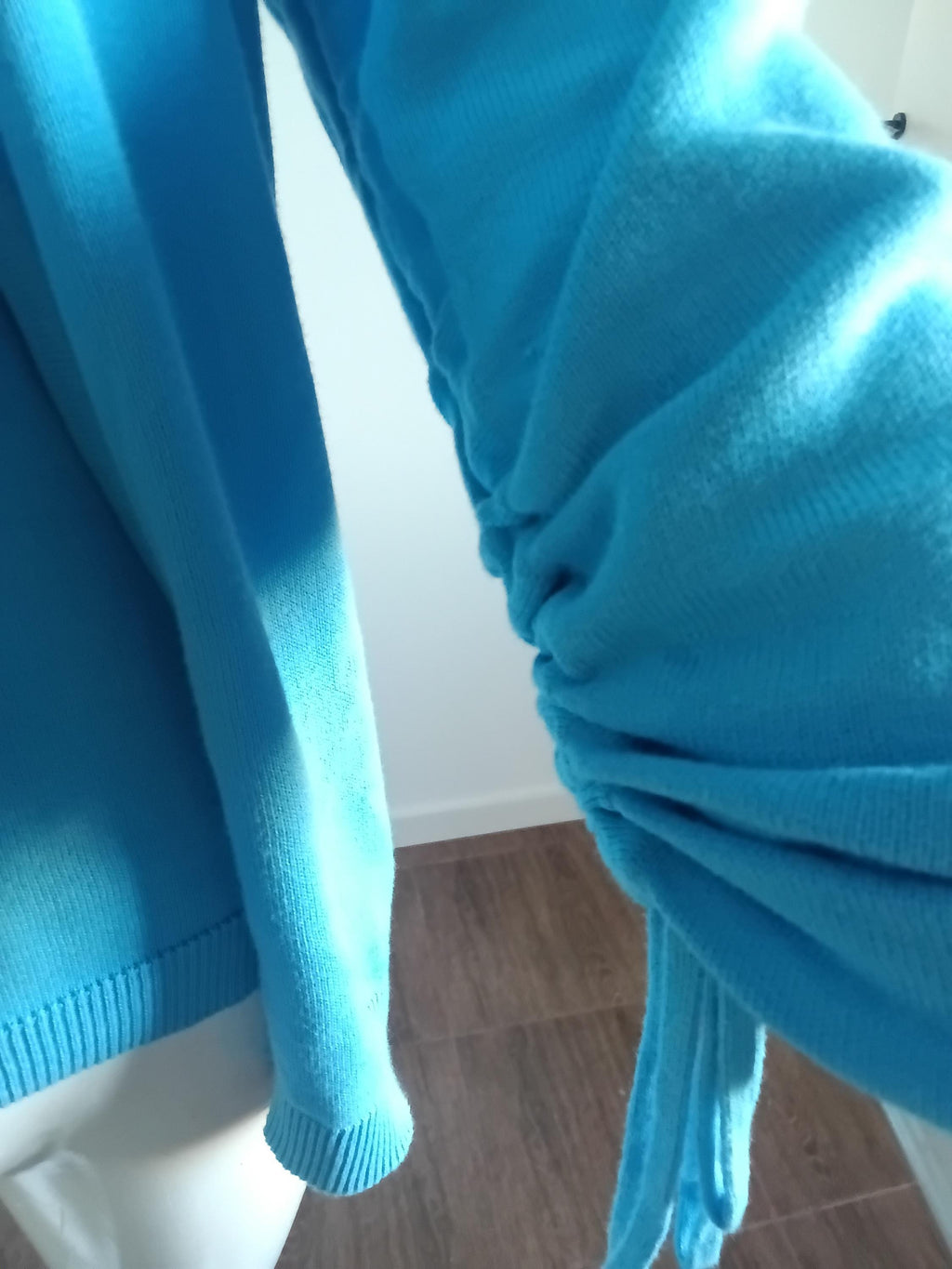 Ensemble Vintage Gilet & Pull Bleu Années 2000 — 100% Coton — Taille 38 FR