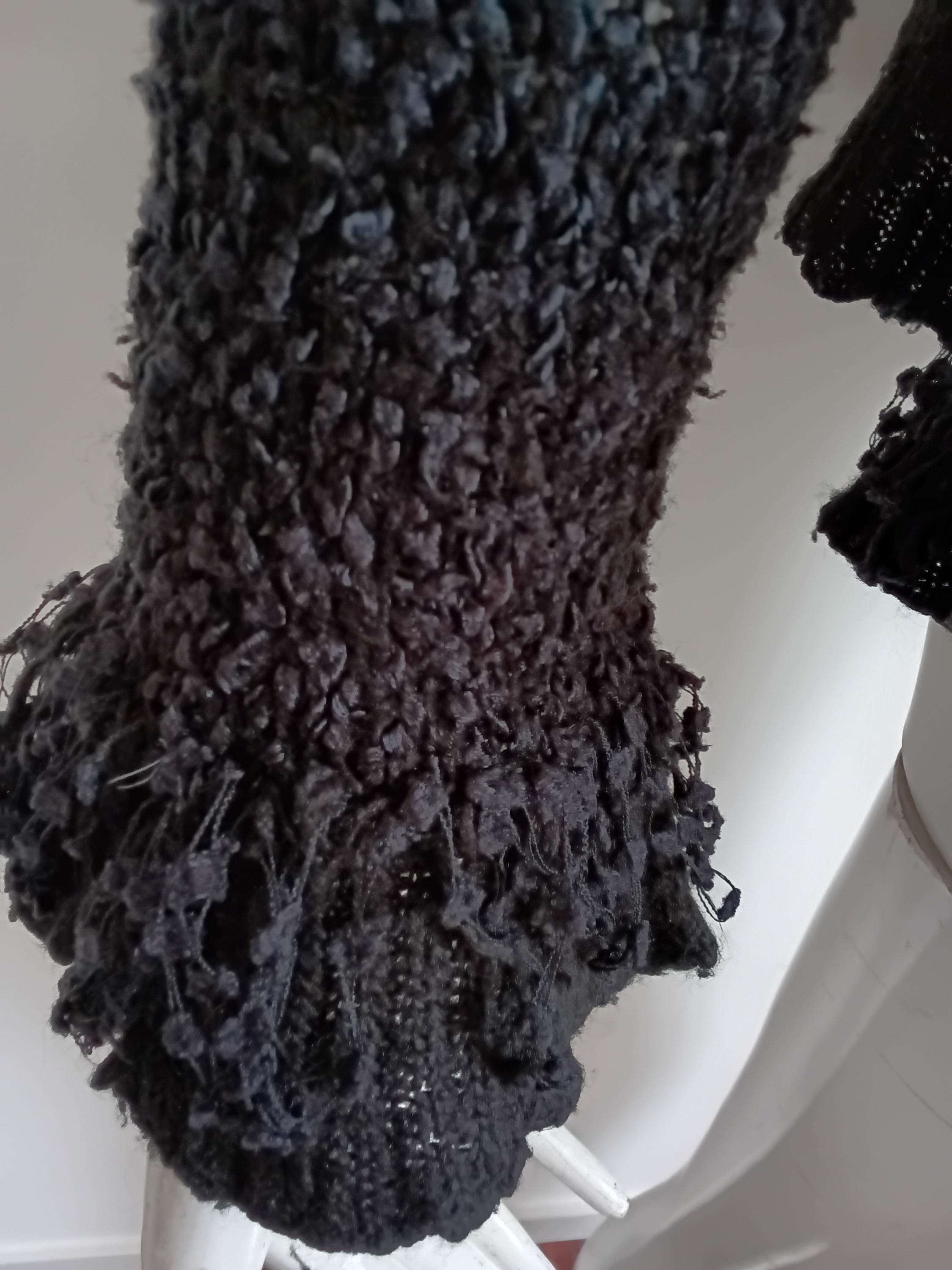 Vintage Gilet sophistiqué noir — Taille 36/38 FR