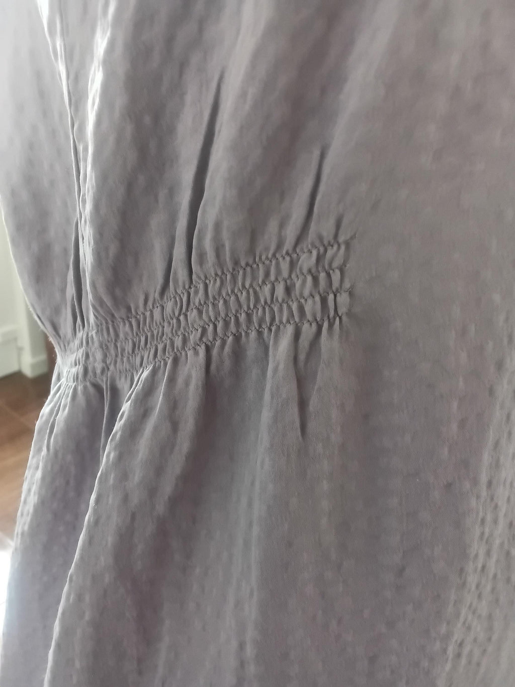 Vintage Robe en soie Lilas gris irisé des années 2000 — Taille 36 FR