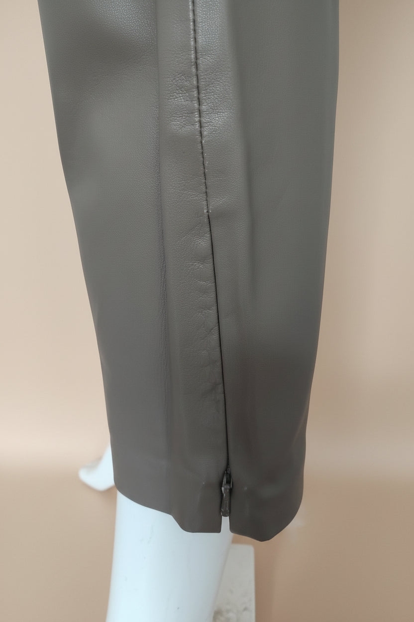 Alba Moda Leggings aus Lammnappa taupe — Größe 36 FR