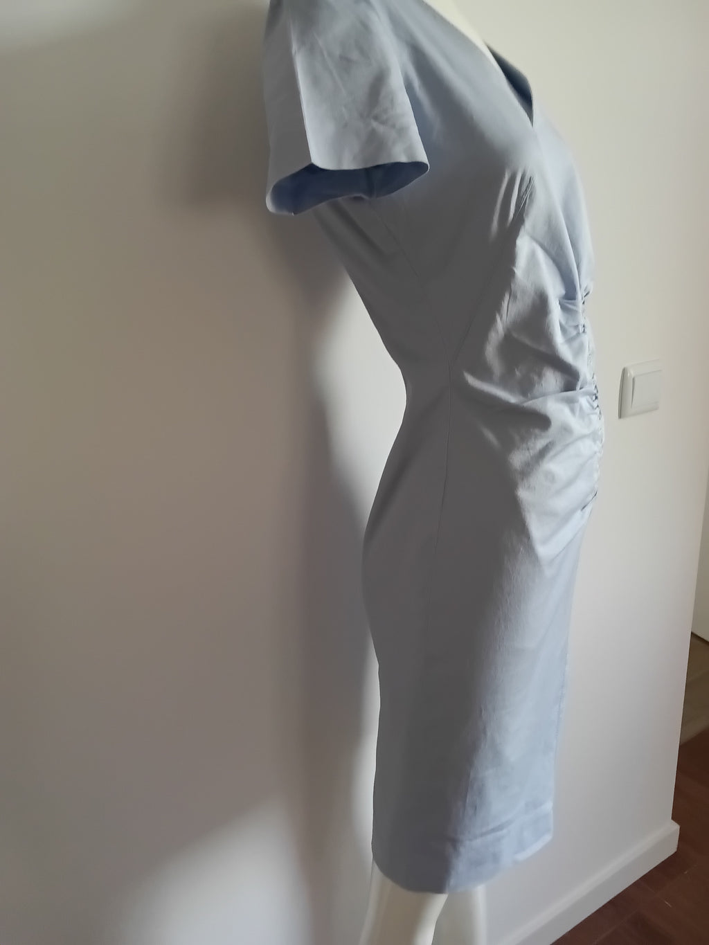 Robe Cocktail Bleu Clair – Madeleine