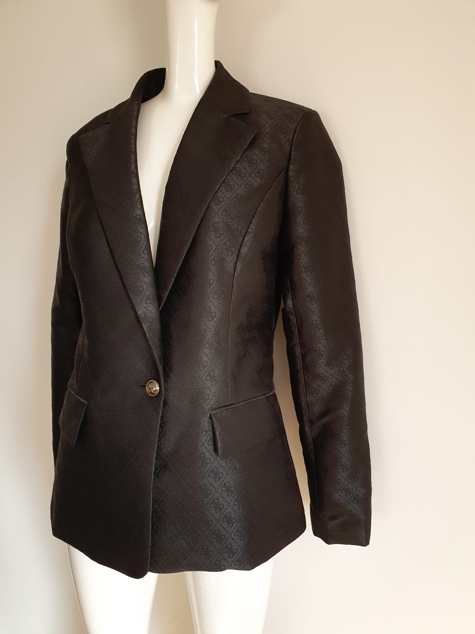 Blazer Guess Monogramme Noir — Taille XS