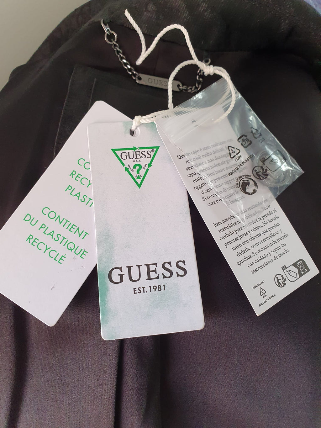 Blazer Guess Monogramme Noir — Taille XS