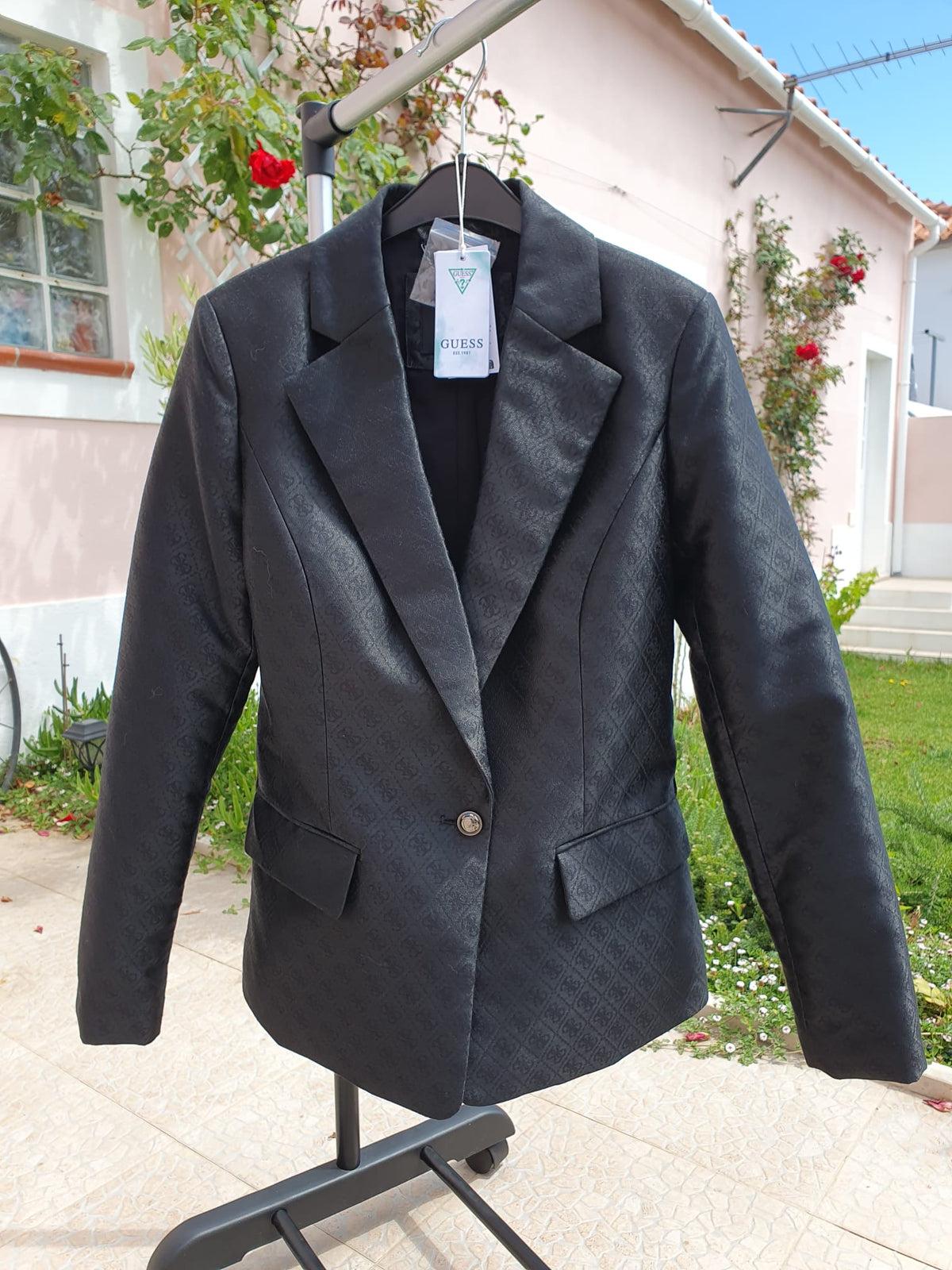 Blazer Guess Monogramme Noir — Taille XS