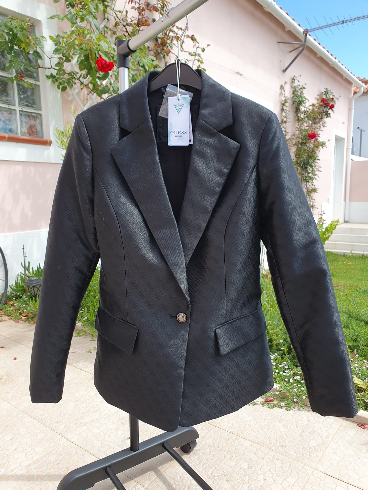 Blazer Guess Monogramme Noir — Taille XS