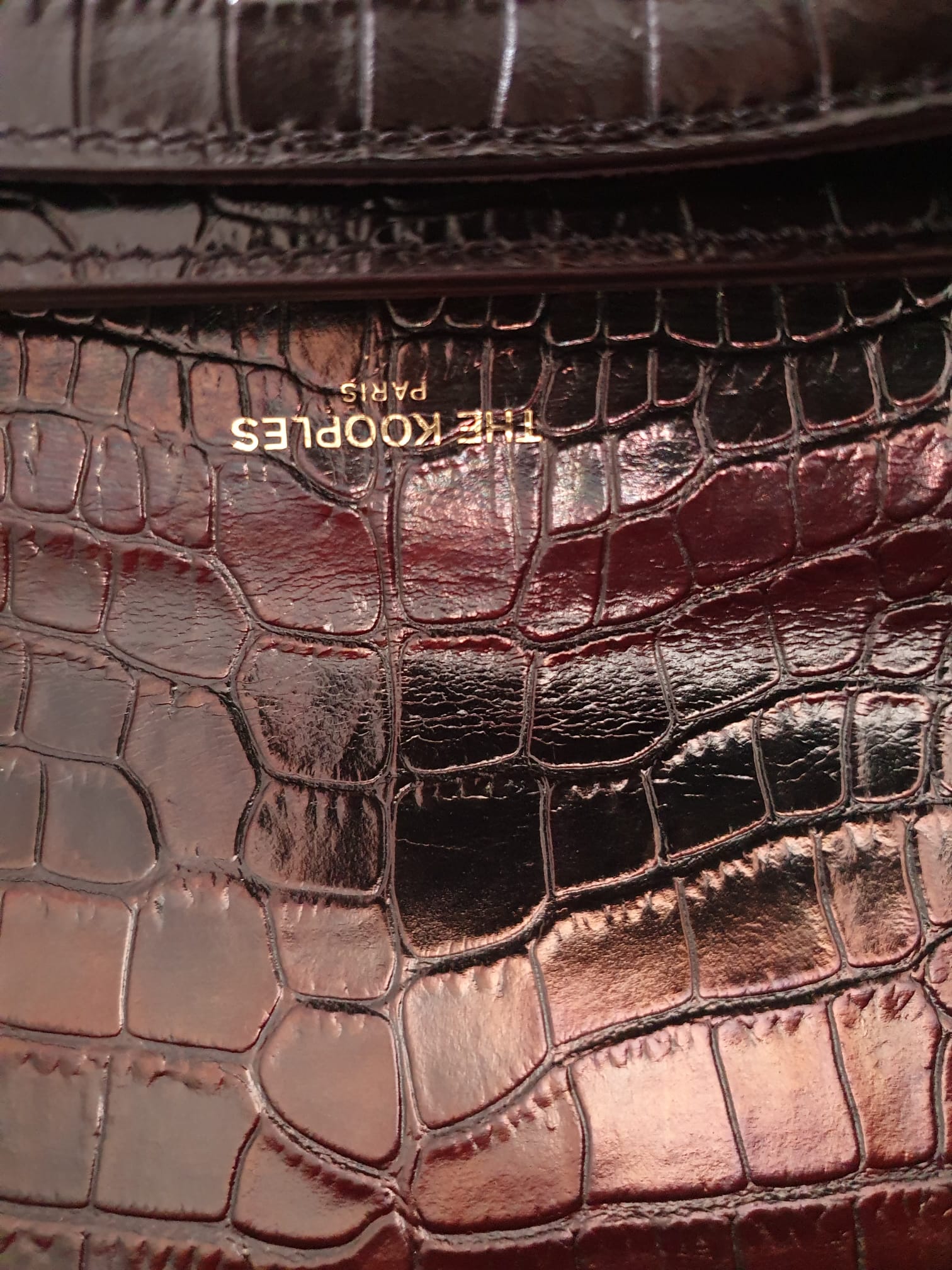 Sac Bandoulière Emily — The Kooples — Cuir de Vachette Grainé Noir