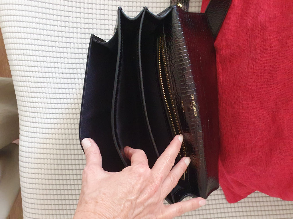 Sac Bandoulière Emily — The Kooples — Cuir de Vachette Grainé Noir