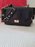 Sac Bandoulière Emily — The Kooples — Cuir de Vachette Grainé Noir