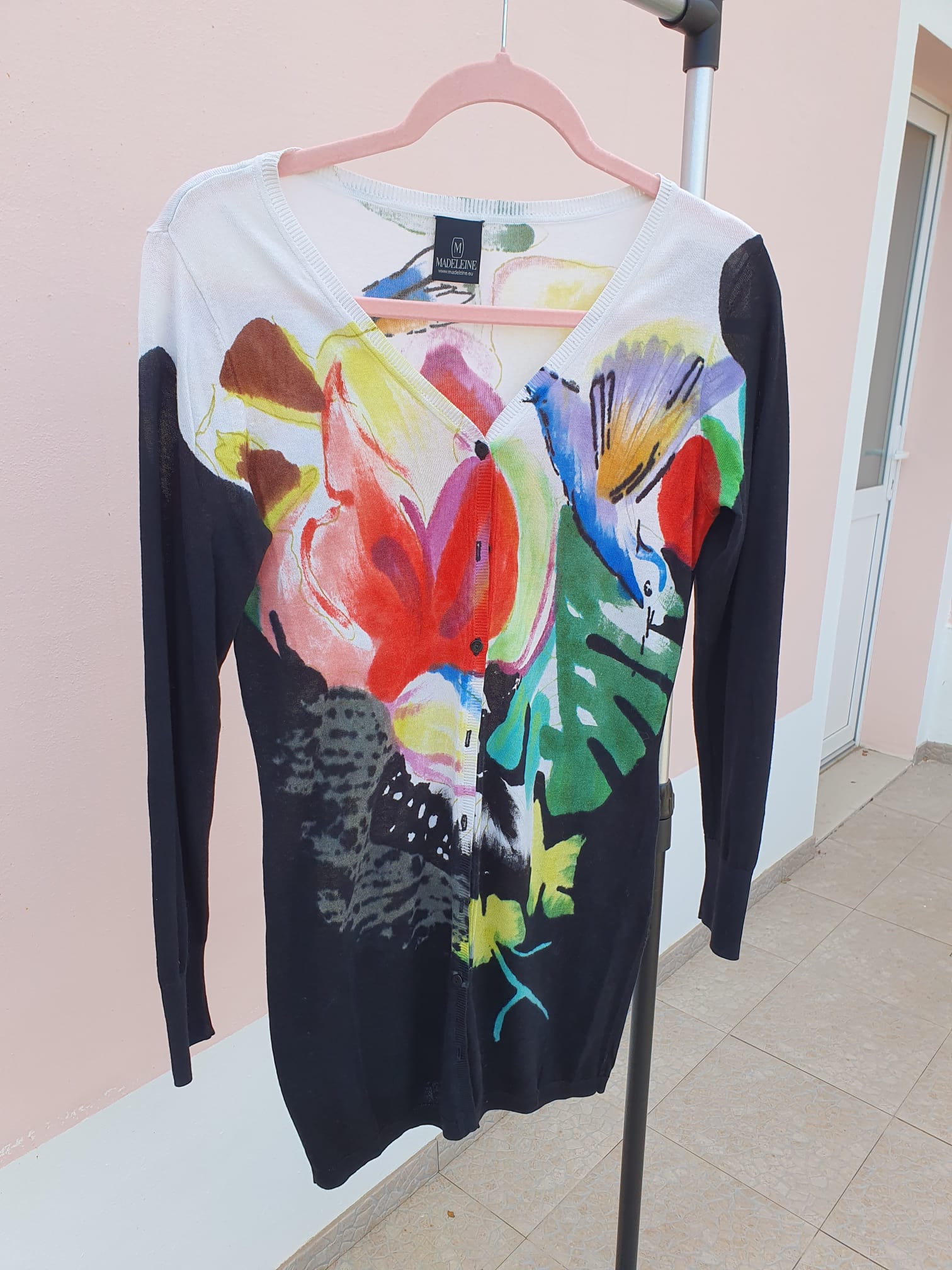 Cardigan MADELEINE Mode floral - vue de face originale