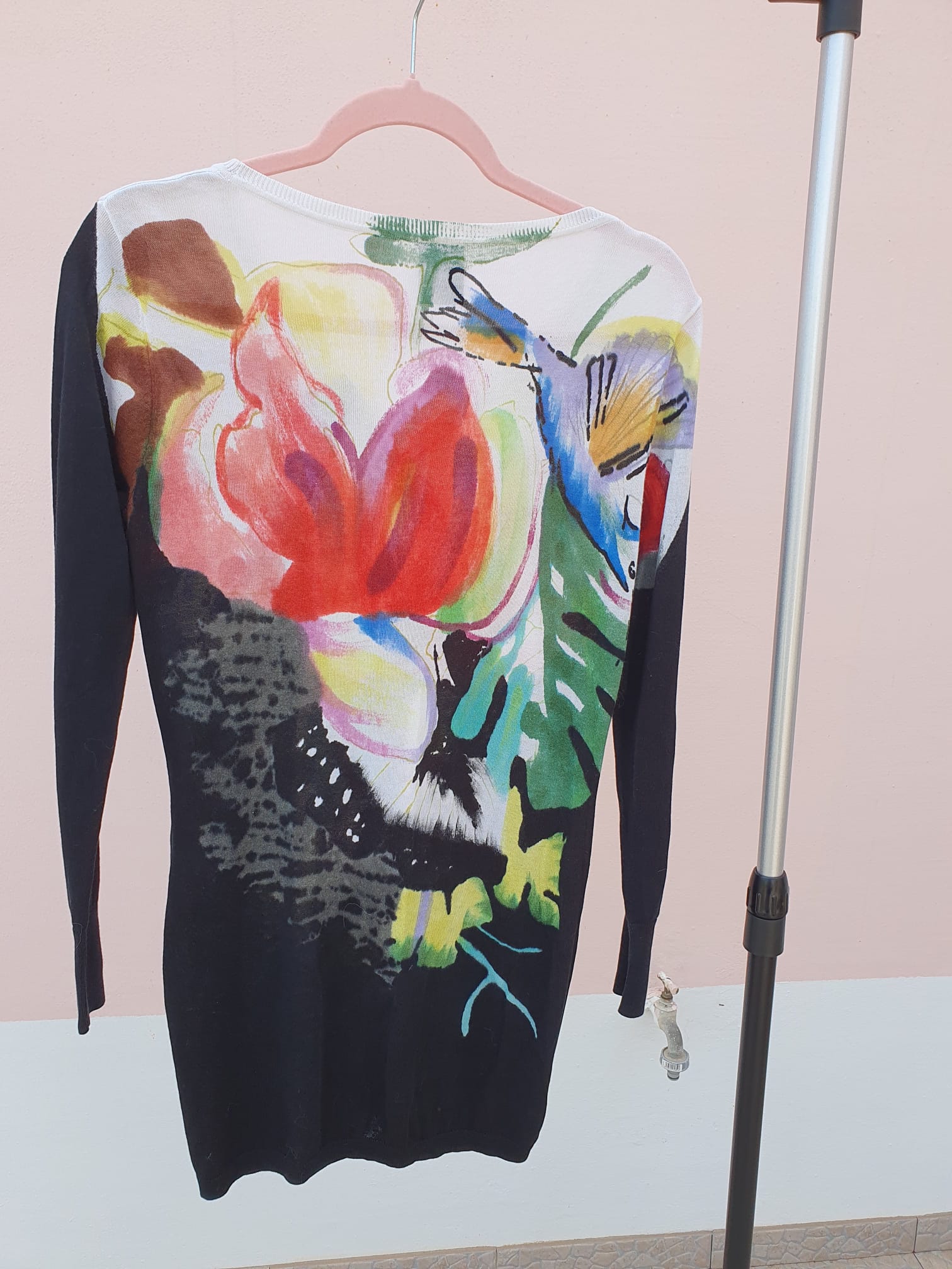 Cardigan MADELEINE Mode floral - vue de dos originale