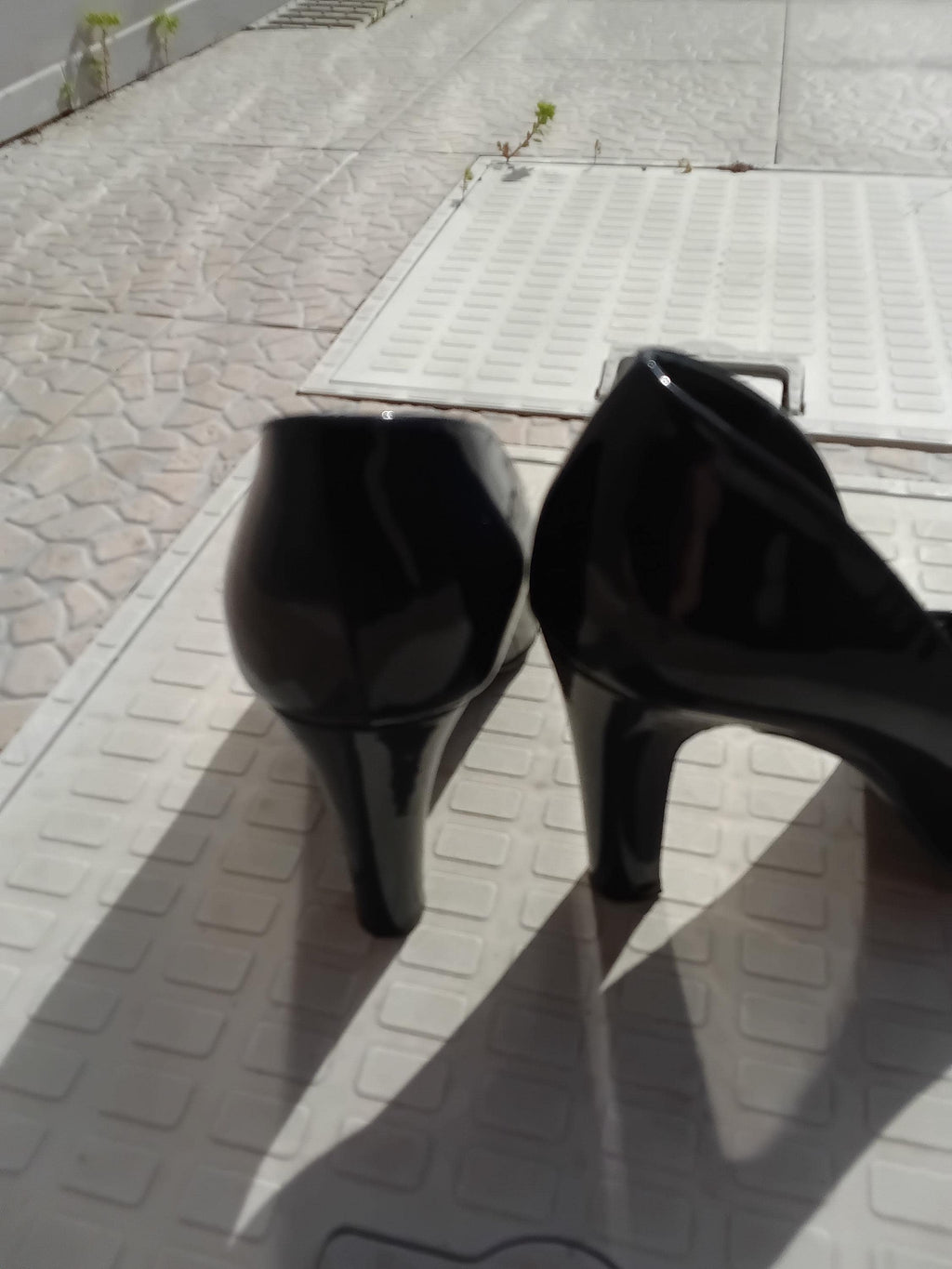 Vintage Escarpins vernis en cuir