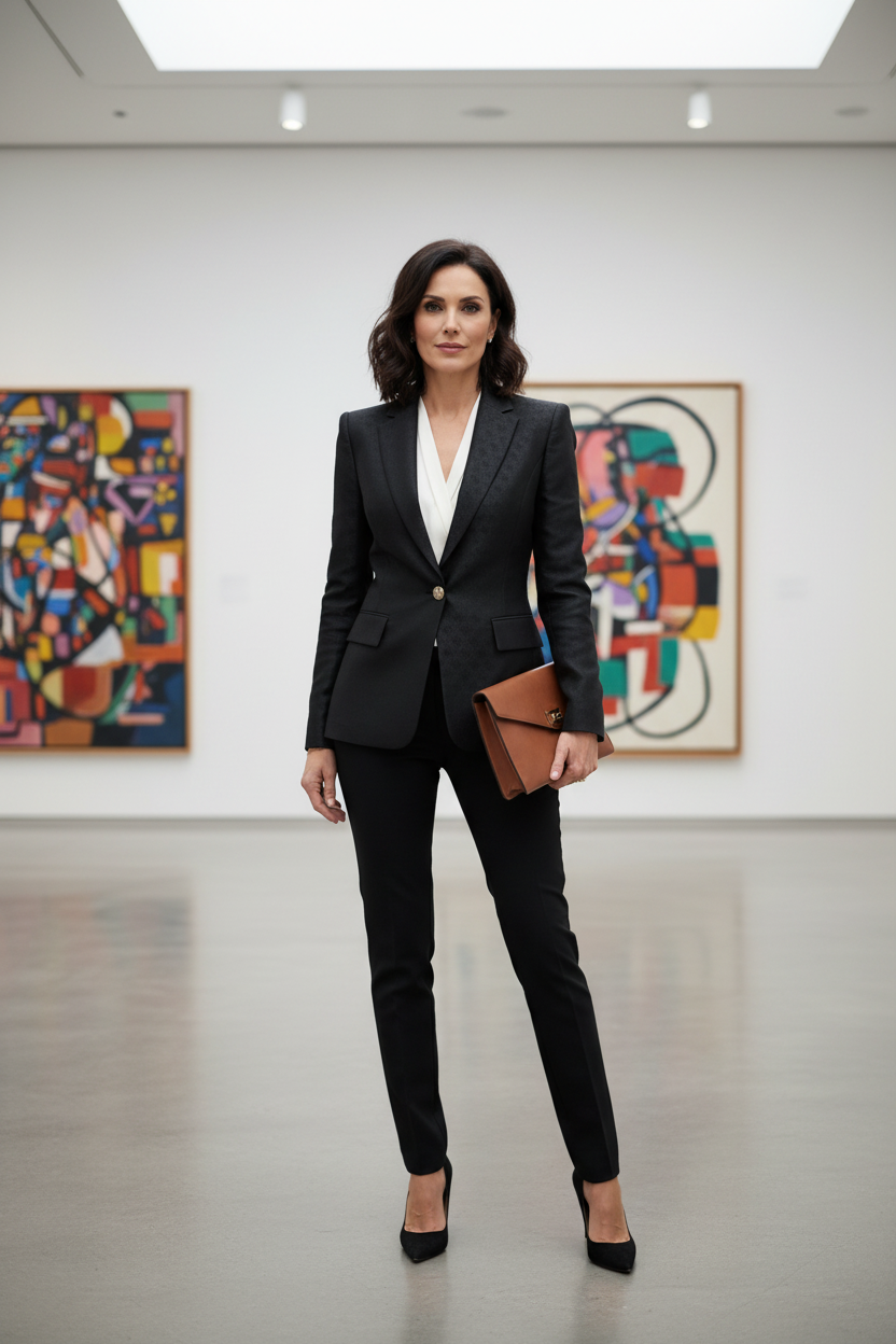 Blazer GUESS Noir — mise en situation