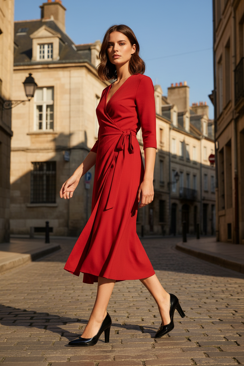 Escarpins vernis noirs — Rue pavée