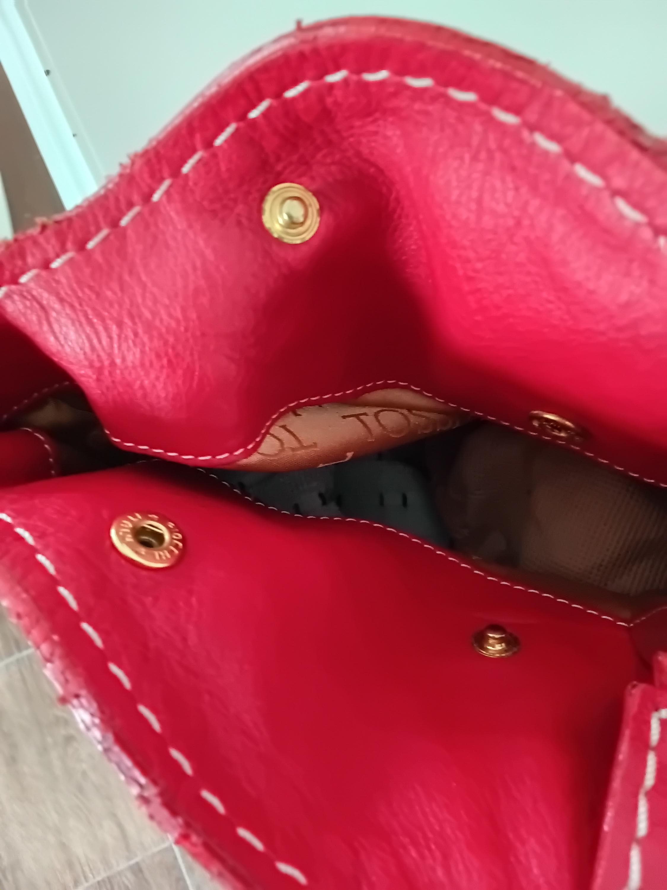 Sac Cabas Silvio Tossi — Marque Suisse, Savoir-Faire Artisanal Italien — Cuir Rouge