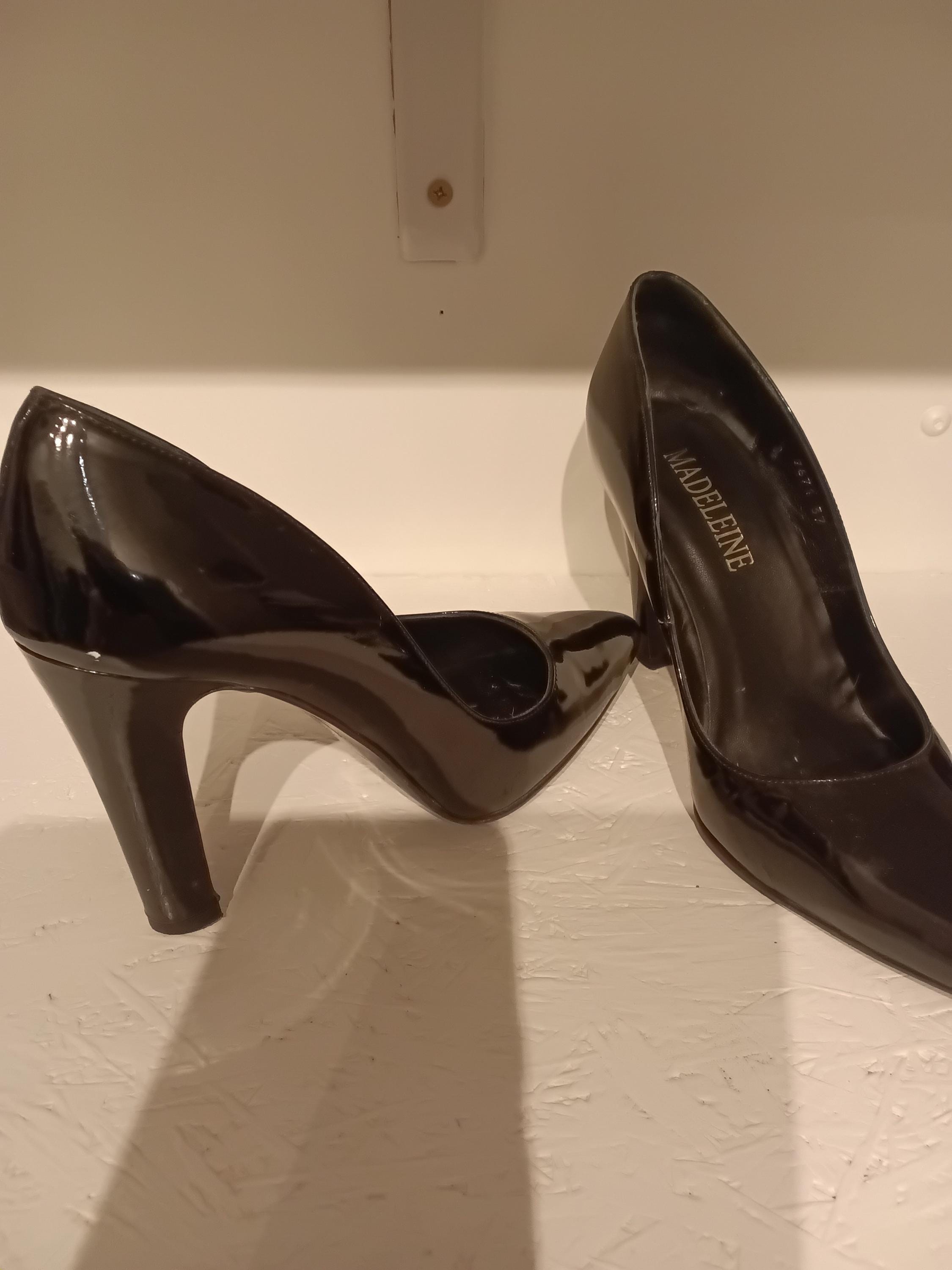 Vintage Escarpins vernis en cuir