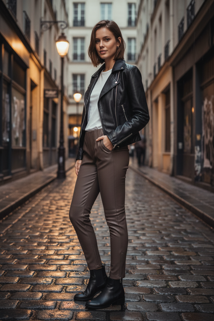 Legging taupe — Rock urbain Paris