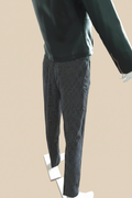 Pantalon pois fond beige
