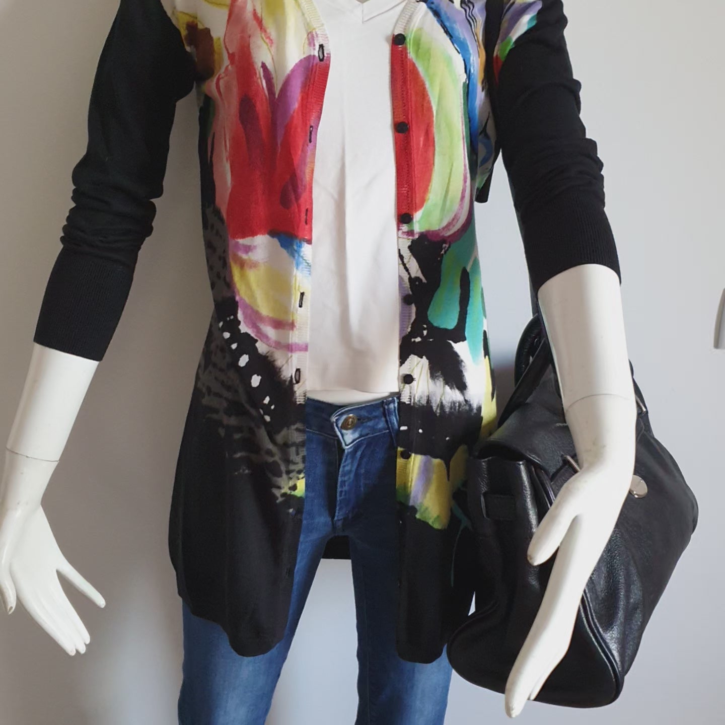 Gilet jacquard vidéo détails et finition