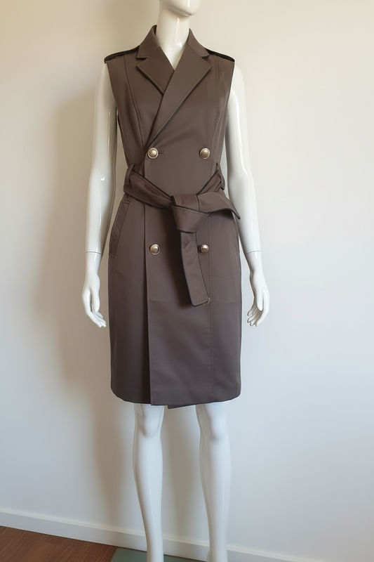 Robe Trench Chocolat — Fond chaud