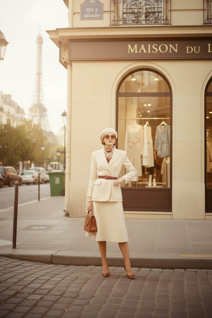 Seconde photo éclaircie - Dame au béret Paris