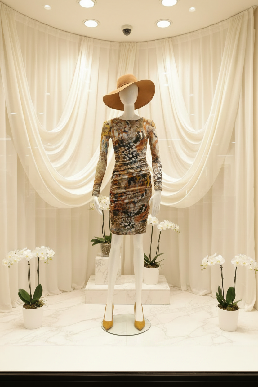 Vitrine robe Madeleine sans texte